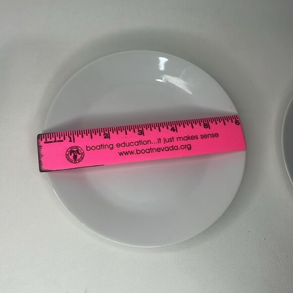 IKEA Of Sweden Appetizer Bread Saucers 6 Inches Round Modern Farmhouse Set Of 2 - Picture 5 of 5